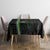 Custom Gabon Football Tablecloth Go Les Pantheres - Black Ver