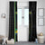 Custom Gabon Football Window Curtain Go Les Pantheres - Black Ver