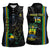 Custom Gabon Football Women Sleeveless Polo Shirt Go Les Pantheres - Black Ver