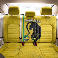 Custom Gabon Football Back Car Seat Cover Go Les Pantheres - Yellow Ver