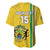 Custom Gabon Football Baseball Jersey Go Les Pantheres - Yellow Ver