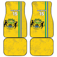Custom Gabon Football Car Mats Go Les Pantheres - Yellow Ver