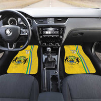 Custom Gabon Football Car Mats Go Les Pantheres - Yellow Ver