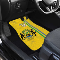 Custom Gabon Football Car Mats Go Les Pantheres - Yellow Ver