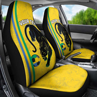 Custom Gabon Football Car Seat Cover Go Les Pantheres - Yellow Ver