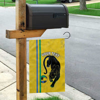 Custom Gabon Football Garden Flag Go Les Pantheres - Yellow Ver