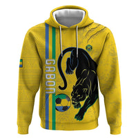 Custom Gabon Football Hoodie Go Les Pantheres - Yellow Ver