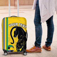 Custom Gabon Football Luggage Cover Go Les Pantheres - Yellow Ver
