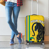 Custom Gabon Football Luggage Cover Go Les Pantheres - Yellow Ver