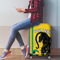 Custom Gabon Football Luggage Cover Go Les Pantheres - Yellow Ver