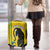 Custom Gabon Football Luggage Cover Go Les Pantheres - Yellow Ver