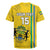 Custom Gabon Football Rugby Jersey Go Les Pantheres - Yellow Ver
