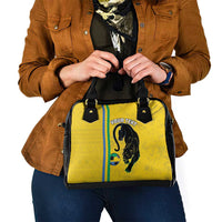 Custom Gabon Football Shoulder Handbag Go Les Pantheres - Yellow Ver