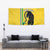 Custom Gabon Football Tapestry Go Les Pantheres - Yellow Ver