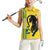 Custom Gabon Football Women Sleeveless Polo Shirt Go Les Pantheres - Yellow Ver
