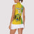 Custom Gabon Football Women Sleeveless Polo Shirt Go Les Pantheres - Yellow Ver