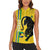 Custom Gabon Football Women Sleeveless Polo Shirt Go Les Pantheres - Yellow Ver