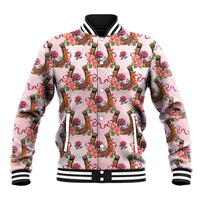 Kentucky Lucky Horseshoe Floral Baseball Jacket Vintage Western Pattern