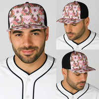 Kentucky Lucky Horseshoe Floral Baseball Net Cap Vintage Western Pattern