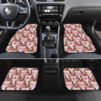 Kentucky Lucky Horseshoe Floral Car Mats Vintage Western Pattern