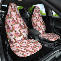 Kentucky Lucky Horseshoe Floral Car Seat Cover Vintage Western Pattern
