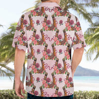 Kentucky Lucky Horseshoe Floral Hawaiian Shirt Vintage Western Pattern