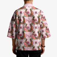 Kentucky Lucky Horseshoe Floral Kimono Vintage Western Pattern