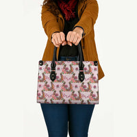 Kentucky Lucky Horseshoe Floral Leather Bag Vintage Western Pattern