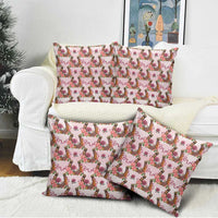 Kentucky Lucky Horseshoe Floral Pillow Cover Vintage Western Pattern