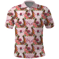 Kentucky Lucky Horseshoe Floral Polo Shirt Vintage Western Pattern