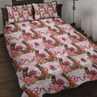 Kentucky Lucky Horseshoe Floral Quilt Bed Set Vintage Western Pattern