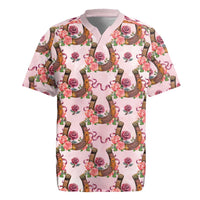 Kentucky Lucky Horseshoe Floral Rugby Jersey Vintage Western Pattern