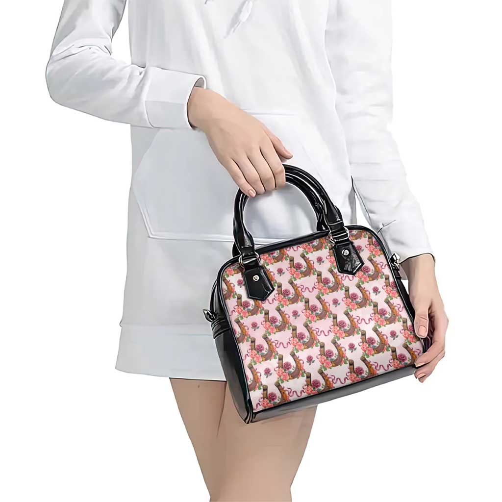 Kentucky Lucky Horseshoe Floral Shoulder Handbag Vintage Western Pattern