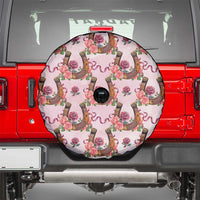 Kentucky Lucky Horseshoe Floral Spare Tire Cover Vintage Western Pattern