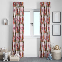 Kentucky Lucky Horseshoe Floral Window Curtain Vintage Western Pattern