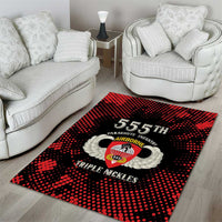 555th Parachute Infantry Area Rug Triple Nickles Airborne Veteran Tribute
