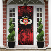 Personalized 555th Parachute Infantry Door Cover Triple Nickles Airborne Veteran Tribute