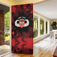 Personalized 555th Parachute Infantry Door Cover Triple Nickles Airborne Veteran Tribute