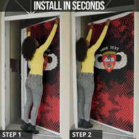 Personalized 555th Parachute Infantry Door Cover Triple Nickles Airborne Veteran Tribute