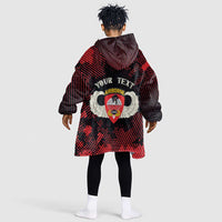 Personalized 555th Parachute Infantry Kid Wearable Blanket Hoodie Triple Nickles Airborne Veteran Tribute