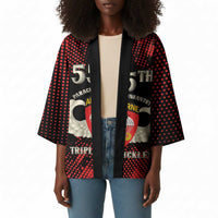 Personalized 555th Parachute Infantry Kimono Triple Nickles Airborne Veteran Tribute