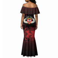 Personalized 555th Parachute Infantry Mermaid Dress Triple Nickles Airborne Veteran Tribute