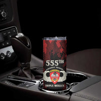 Personalized 555th Parachute Infantry Skinny Tumbler Triple Nickles Airborne Veteran Tribute