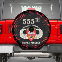 555th Parachute Infantry Spare Tire Cover Triple Nickles Airborne Veteran Tribute