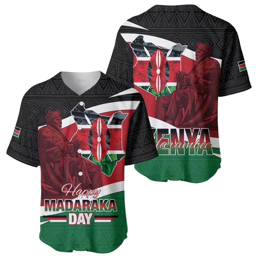 Happy Madaraka Day 2025 Baseball Jersey Kenya Harambee