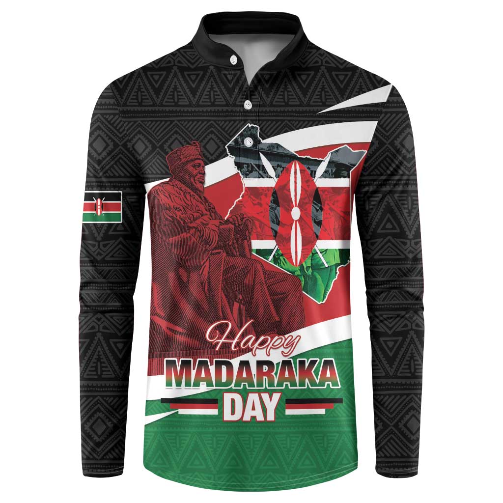 Happy Madaraka Day 2025 Button Sweatshirt Kenya Harambee