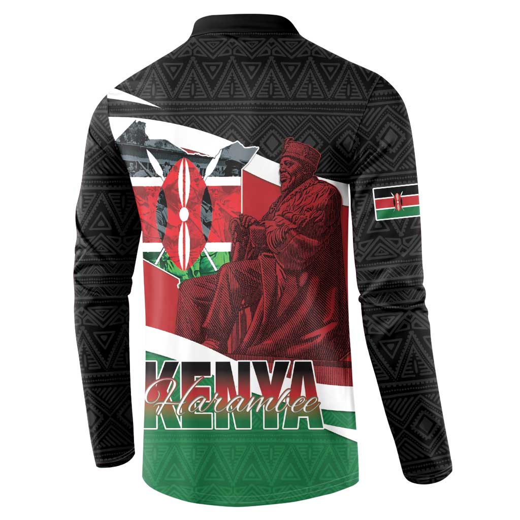 Happy Madaraka Day 2025 Button Sweatshirt Kenya Harambee