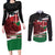 Happy Madaraka Day 2025 Couples Matching Long Sleeve Bodycon Dress and Long Sleeve Button Shirt Kenya Harambee