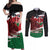 Happy Madaraka Day 2025 Couples Matching Off Shoulder Maxi Dress and Long Sleeve Button Shirt Kenya Harambee