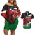 Happy Madaraka Day 2025 Couples Matching Off Shoulder Short Dress and Hawaiian Shirt Kenya Harambee